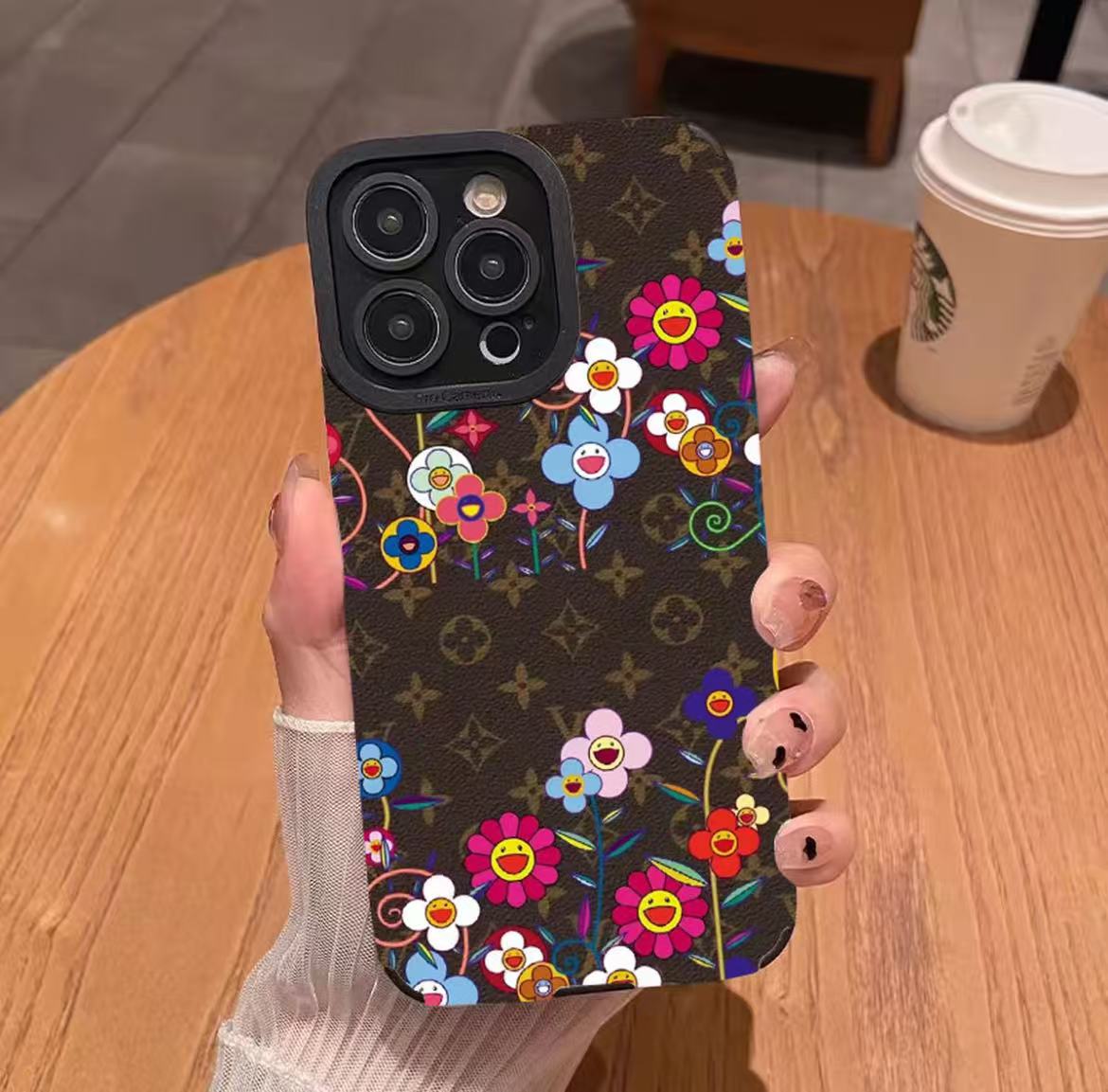 スマホケース  高級感 グラフィティ  ダブルV  耐衝撃・防振性能に優れ、高級感あふれるスマホケースで、iPhone に対応