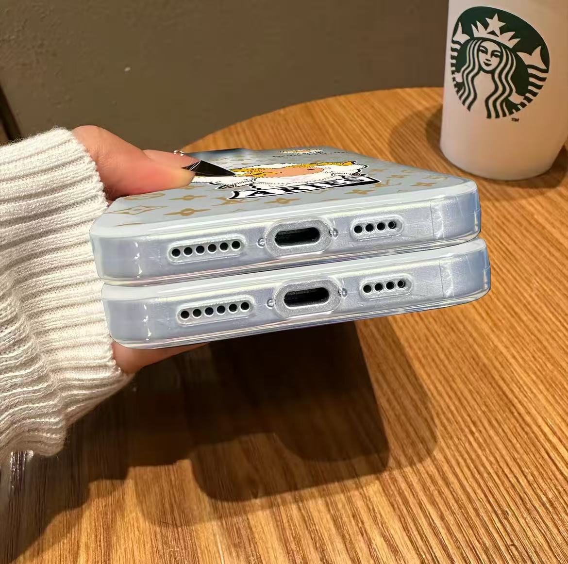 スマホケース  ダブルＶ 12 星座柄 耐衝撃・防振性能に優れ、高級感あふれるスマホケースで、iPhone11~16 に対応