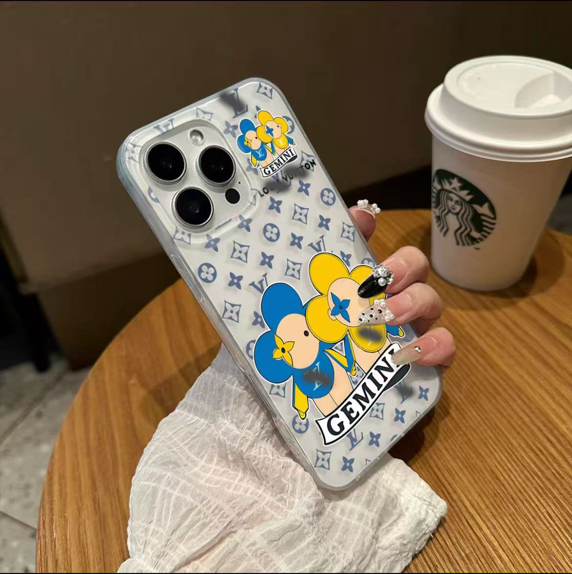 スマホケース  ダブルＶ 12 星座柄 耐衝撃・防振性能に優れ、高級感あふれるスマホケースで、iPhone11~16 に対応