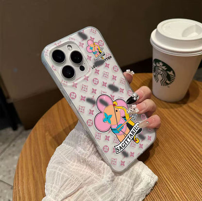 スマホケース  ダブルＶ 12 星座柄 耐衝撃・防振性能に優れ、高級感あふれるスマホケースで、iPhone11~16 に対応