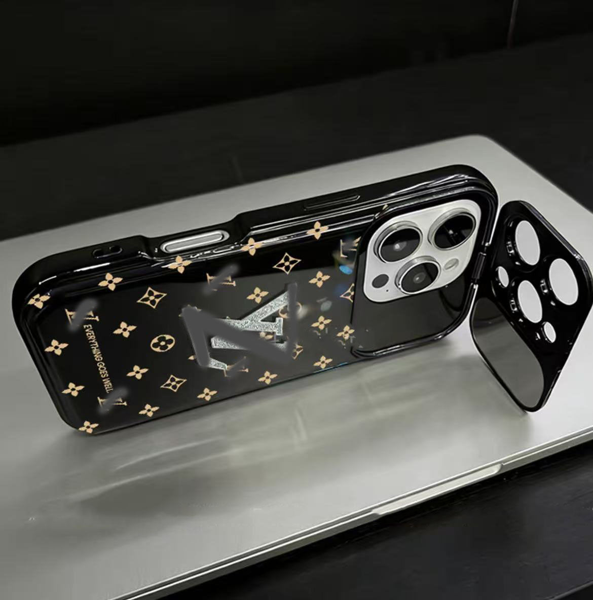 スマホケース  高級感大きな窓付き  ダブルV  ブレスレットを付き   耐衝撃・防振性能に優れ、高級感あふれるスマホケースで、iPhone11~17 に対応