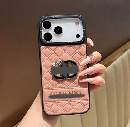 スマホケース  高級感  ダブルCC  耐衝撃・防振性能に優れ、高級感あふれるスマホケースで、iPhone12~17 に対応