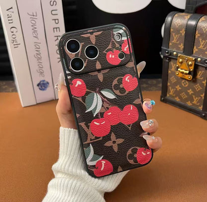 スマホケース  高級感PU 素材  ダブルV  耐衝撃・防振性能に優れ、高級感あふれるスマホケースで、iPhone13~17 に対応