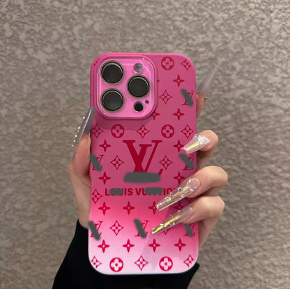 スマホケース  高級感グラデーションカラー  ダブルV  耐衝撃・防振性能に優れ、高級感あふれるスマホケースで、iPhone12~16 に対応