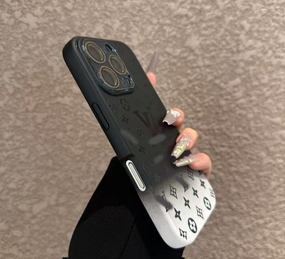 スマホケース  高級感グラデーションカラー  ダブルV  耐衝撃・防振性能に優れ、高級感あふれるスマホケースで、iPhone12~16 に対応