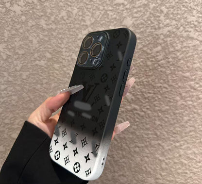 スマホケース  高級感グラデーションカラー  ダブルV  耐衝撃・防振性能に優れ、高級感あふれるスマホケースで、iPhone12~16 に対応