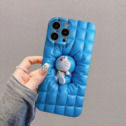 スマホケース  3D 効果ドラえもんスマホケース！ 耐衝撃・防振性能に優れ、高級感あふれるスマホケースで、iPhone に対応