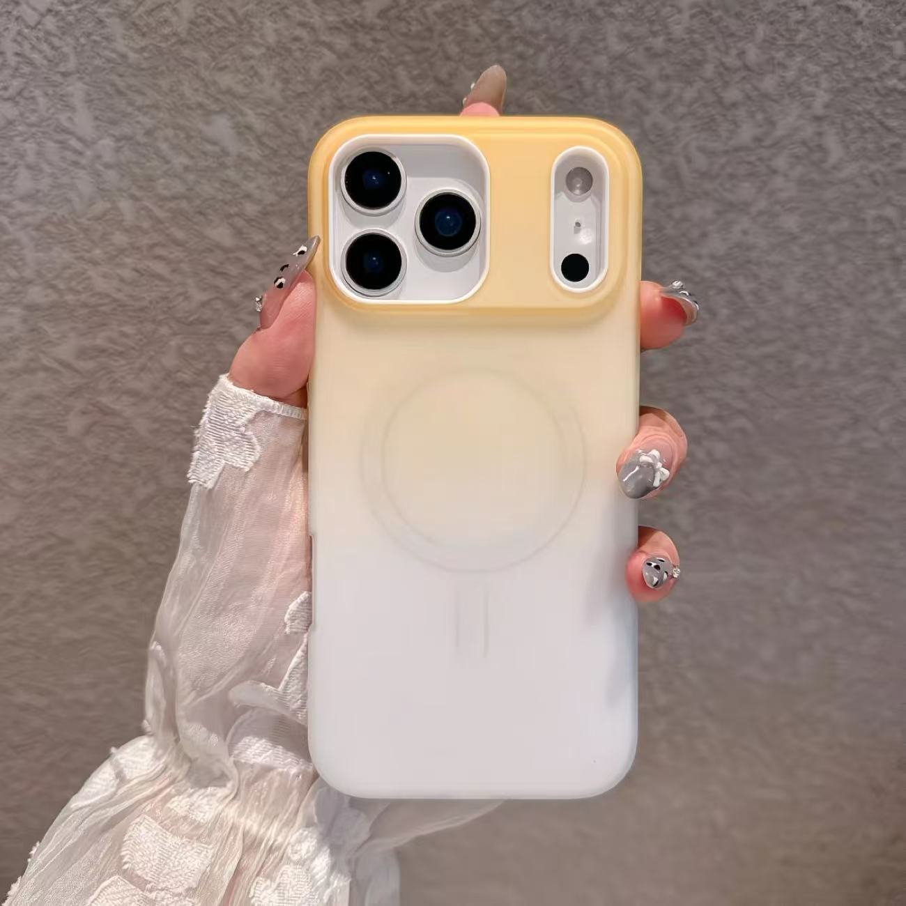 スマホケース  ゼリーグラデーションマグネットスマホケース    耐衝撃・防振性能に優れ、高級感あふれるスマホケースで、iPhone 11~17 に対応