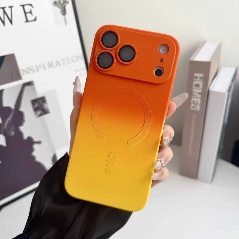 スマホケース  グラデーションリキッドマグネットスマホケース   耐衝撃・防振性能に優れ、高級感あふれるスマホケースで、iPhone 11~17 に対応