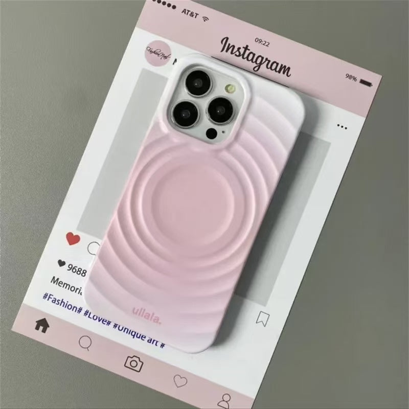 スマホケース  グラデーションリキッドマグネットスマホケース   耐衝撃・防振性能に優れ、高級感あふれるスマホケースで、iPhone 11~16 に対応