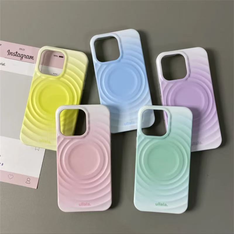 スマホケース  グラデーションリキッドマグネットスマホケース   耐衝撃・防振性能に優れ、高級感あふれるスマホケースで、iPhone 11~16 に対応