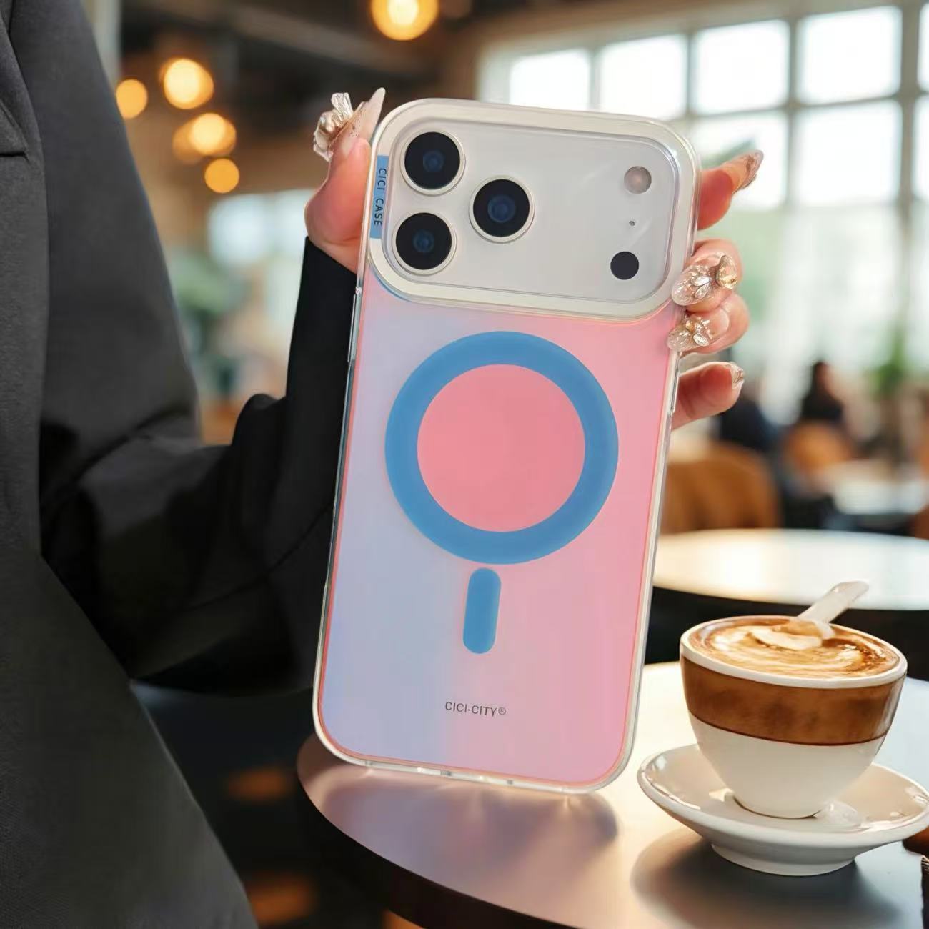 期間限定発売 スマホケース  マカロンカラー マグネットスマホケース   耐衝撃・防振性能に優れ、高級感あふれるスマホケースで、iPhone 14~17 に対応