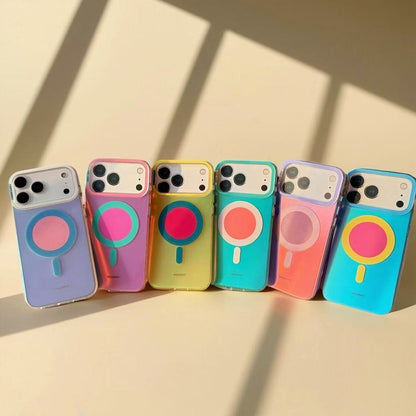 期間限定発売 スマホケース  マカロンカラー マグネットスマホケース   耐衝撃・防振性能に優れ、高級感あふれるスマホケースで、iPhone 14~17 に対応