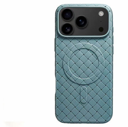 スマホケース  モノトーン ニット柄マグネットスマホケース  耐衝撃・防振性能に優れ、高級感あふれるスマホケースで、iPhone 11~17 に対応