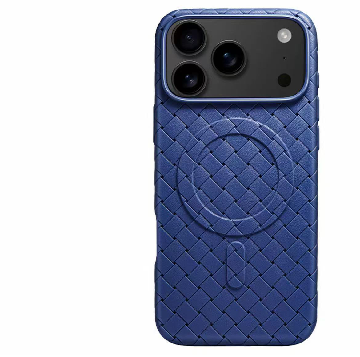 スマホケース  モノトーン ニット柄マグネットスマホケース  耐衝撃・防振性能に優れ、高級感あふれるスマホケースで、iPhone 11~17 に対応