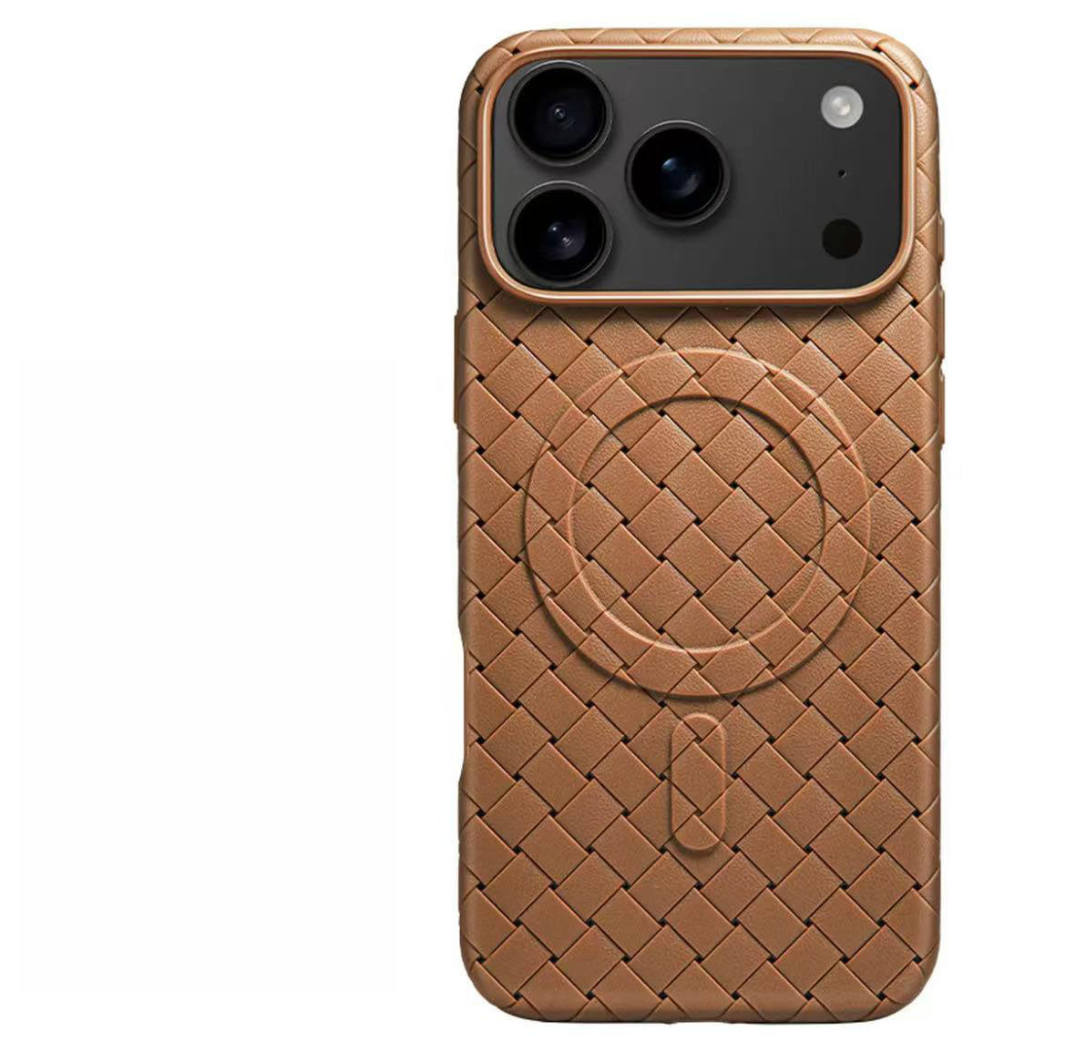 スマホケース  モノトーン ニット柄マグネットスマホケース  耐衝撃・防振性能に優れ、高級感あふれるスマホケースで、iPhone 11~17 に対応