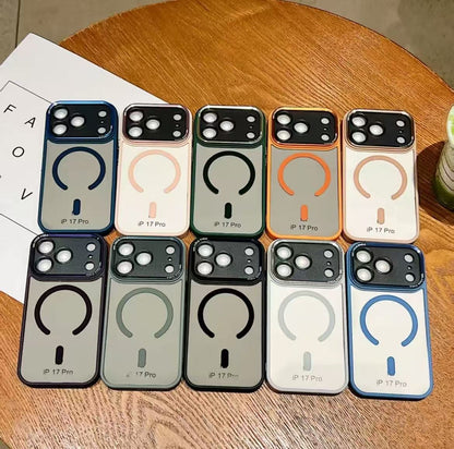 スマホケース  メタルレンズ マグネットスマホケース  耐衝撃・防振性能に優れ、高級感あふれるスマホケースで、iPhone 11~17 に対応