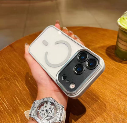 スマホケース  メタルレンズ マグネットスマホケース  耐衝撃・防振性能に優れ、高級感あふれるスマホケースで、iPhone 11~17 に対応