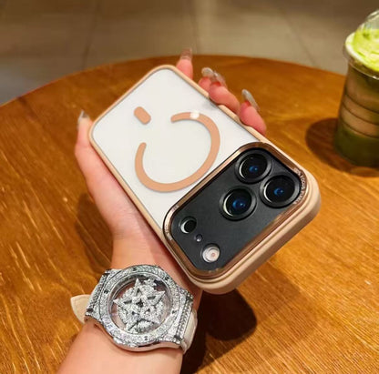 スマホケース  メタルレンズ マグネットスマホケース  耐衝撃・防振性能に優れ、高級感あふれるスマホケースで、iPhone 11~17 に対応