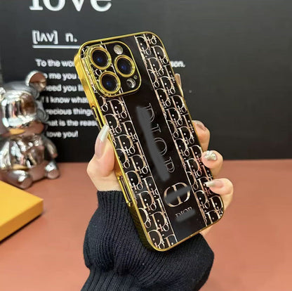 スマホケース  高級感  ダブルDi**  耐衝撃・防振性能に優れ、高級感あふれるスマホケースで、iPhone12~16に対応