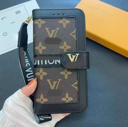 スマホケース  高級感手帳型スマホケース  ダブルV  耐衝撃・防振性能に優れ、高級感あふれるスマホケースで、iPhone12~17 に対応