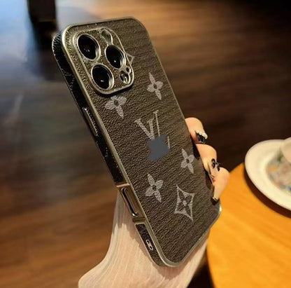 スマホケース  高級感シンプルスマホケース   ダブルV    耐衝撃・防振性能に優れ、高級感あふれるスマホケースで、iPhone12~16 に対応