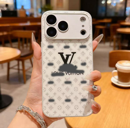 スマホケース  高級感強化ガラススマホケース   ダブルV    耐衝撃・防振性能に優れ、高級感あふれるスマホケースで、iPhone12~17 に対応