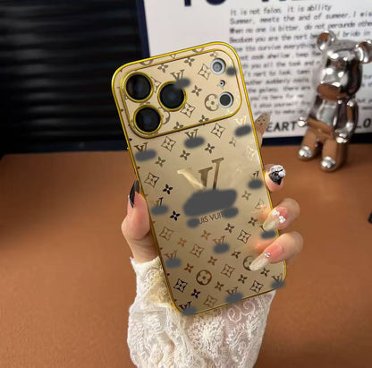 スマホケース  高級感メッキスマホケース   ダブルV    耐衝撃・防振性能に優れ、高級感あふれるスマホケースで、iPhone13~17 に対応