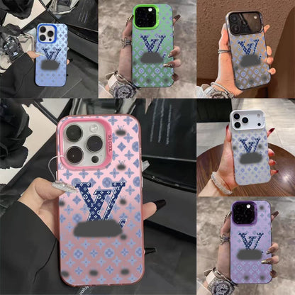 スマホケース  高級感ドーパミンスマホケース   ダブルV    耐衝撃・防振性能に優れ、高級感あふれるスマホケースで、iPhone12~17 に対応