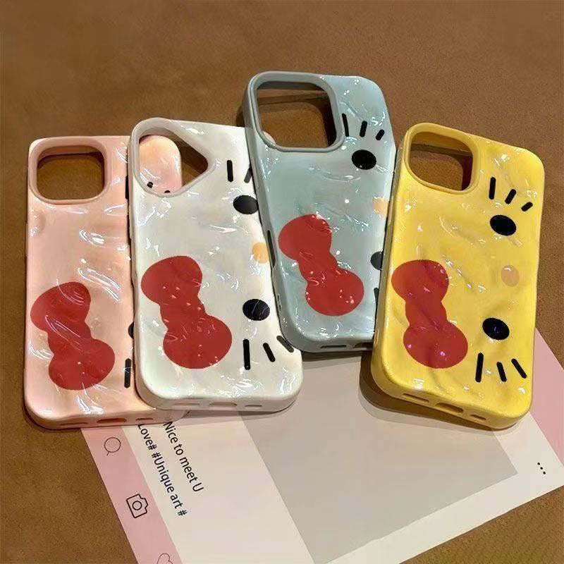 スマホケース  インスタグラム風の可愛い猫キャラクタースマホケース 耐衝撃・防振性能に優れ、高級感あふれるスマホケースで、iPhone に対応