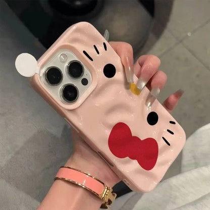 スマホケース  インスタグラム風の可愛い猫キャラクタースマホケース 耐衝撃・防振性能に優れ、高級感あふれるスマホケースで、iPhone に対応