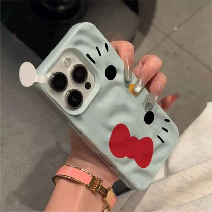 スマホケース  インスタグラム風の可愛い猫キャラクタースマホケース 耐衝撃・防振性能に優れ、高級感あふれるスマホケースで、iPhone に対応