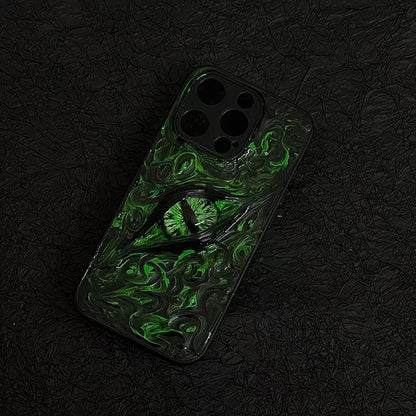 スマホケース （プレオーダー商品） 3D 立体 クルスの眼 悪魔ルミネッセントアイスマホケース 耐衝撃・防振性能に優れ、高級感あふれるスマホケースで、iPhone に対応