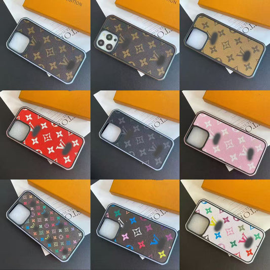 スマホケース  高級感エッジ大窓スマホケース   ダブルV    耐衝撃・防振性能に優れ、高級感あふれるスマホケースで、iPhone12~17 に対応