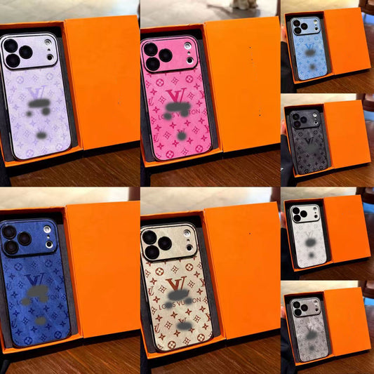 スマホケース  高級感合成皮革 レザーラムスキンスマホケース   ダブルV    耐衝撃・防振性能に優れ、高級感あふれるスマホケースで、iPhone12~17 に対応