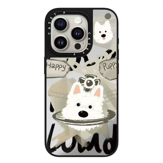 スマホケース  ケースTIFY  西高地白テリアの愛らしい姿を忠実に再現した、人気のシリーズスマホケース  耐衝撃・防振性能に優れ、高級感あふれるスマホケースで、iPhone11~17 に対応