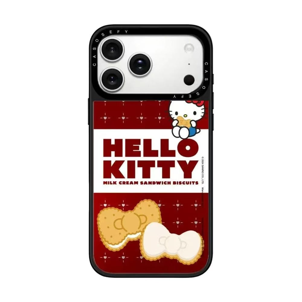 スマホケース  ケースTIFY  キティちゃん 50 周年記念モデルのスマホケース  耐衝撃・防振性能に優れ、高級感あふれるスマホケースで、iPhone12~17 に対応