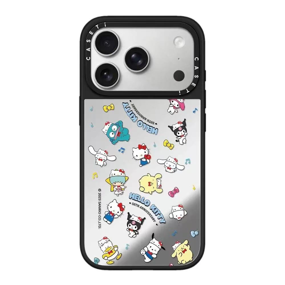 スマホケース  ケースTIFY  三丽鸥人気キャラクターが一堂に会する合集スマホケース   耐衝撃・防振性能に優れ、高級感あふれるスマホケースで、iPhone12~17 に対応