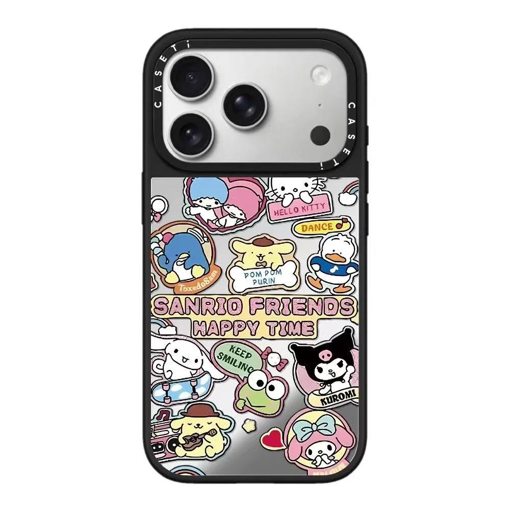 スマホケース  ケースTIFY  三丽鸥人気キャラクターが一堂に会する合集スマホケース   耐衝撃・防振性能に優れ、高級感あふれるスマホケースで、iPhone12~17 に対応