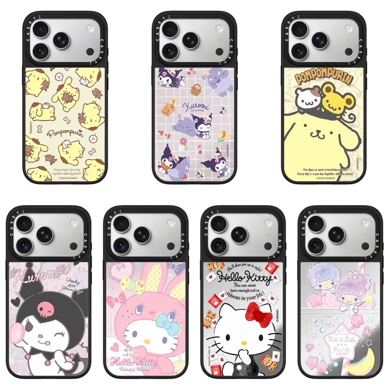 スマホケース  ケースTIFY  三丽鸥キャラクターとツインスターが共演したドリーミーなスマホケース  耐衝撃・防振性能に優れ、高級感あふれるスマホケースで、iPhone12~17 に対応