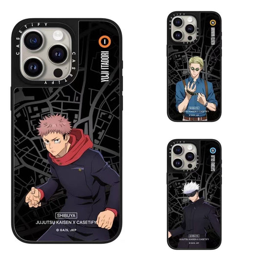 スマホケース  ケースTIFY 『呪術廻戦』の熱い世界を再現した、ファン必携のスマホケース  耐衝撃・防振性能に優れ、高級感あふれるスマホケースで、iPhone12~17 に対応