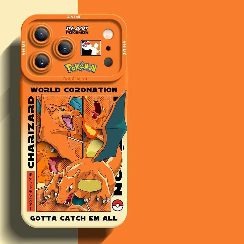 スマホケース  ポケモンの愛らしい姿が詰まった、柔らかいシリコンスマホケース  耐衝撃・防振性能に優れ、高級感あふれるスマホケースで、iPhone12~17 に対応