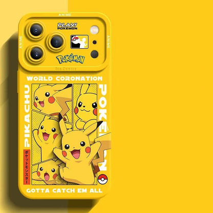 スマホケース  ポケモンの愛らしい姿が詰まった、柔らかいシリコンスマホケース  耐衝撃・防振性能に優れ、高級感あふれるスマホケースで、iPhone12~17 に対応