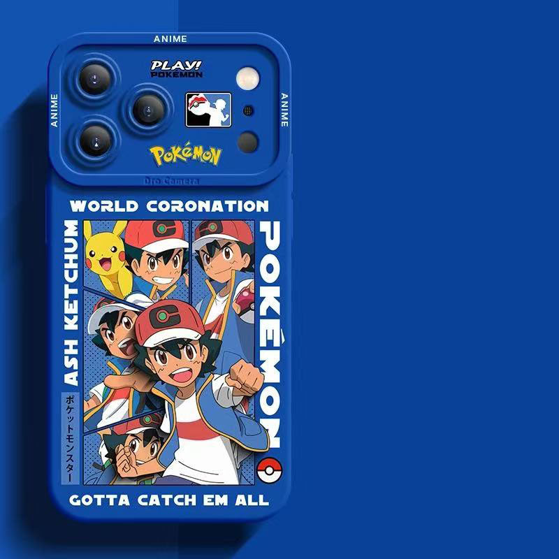 スマホケース  ポケモンの愛らしい姿が詰まった、柔らかいシリコンスマホケース  耐衝撃・防振性能に優れ、高級感あふれるスマホケースで、iPhone12~17 に対応