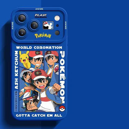 スマホケース  ポケモンの愛らしい姿が詰まった、柔らかいシリコンスマホケース  耐衝撃・防振性能に優れ、高級感あふれるスマホケースで、iPhone12~17 に対応