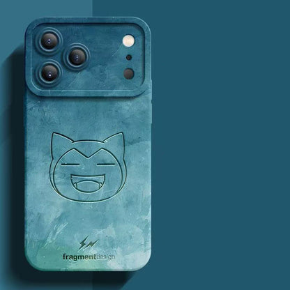 スマホケース  水彩スタイルで描かれたポケモンの世界が詰まった、柔らかいシリコンスマホケース  耐衝撃・防振性能に優れ、高級感あふれるスマホケースで、iPhone12~17 に対応