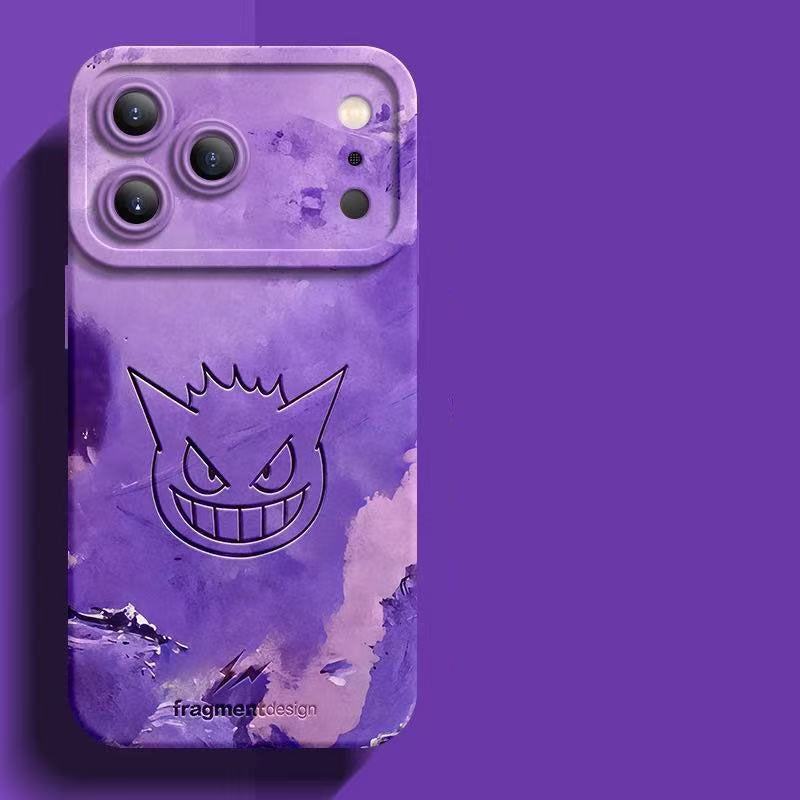 スマホケース  水彩スタイルで描かれたポケモンの世界が詰まった、柔らかいシリコンスマホケース  耐衝撃・防振性能に優れ、高級感あふれるスマホケースで、iPhone12~17 に対応