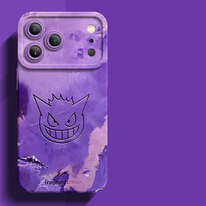 スマホケース  水彩スタイルで描かれたポケモンの世界が詰まった、柔らかいシリコンスマホケース  耐衝撃・防振性能に優れ、高級感あふれるスマホケースで、iPhone12~17 に対応