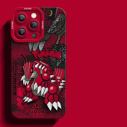 スマホケース  デジタル風デザインが特徴的な、ポケモンシリコンスマホケース  耐衝撃・防振性能に優れ、高級感あふれるスマホケースで、iPhone12~17 に対応