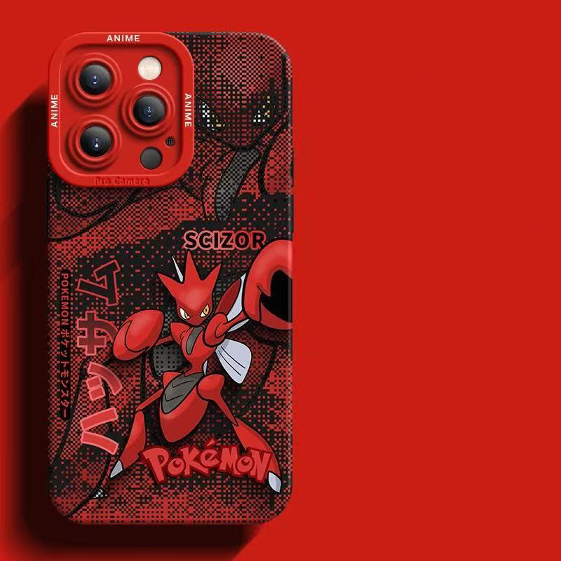 スマホケース  デジタル風デザインが特徴的な、ポケモンシリコンスマホケース  耐衝撃・防振性能に優れ、高級感あふれるスマホケースで、iPhone12~17 に対応